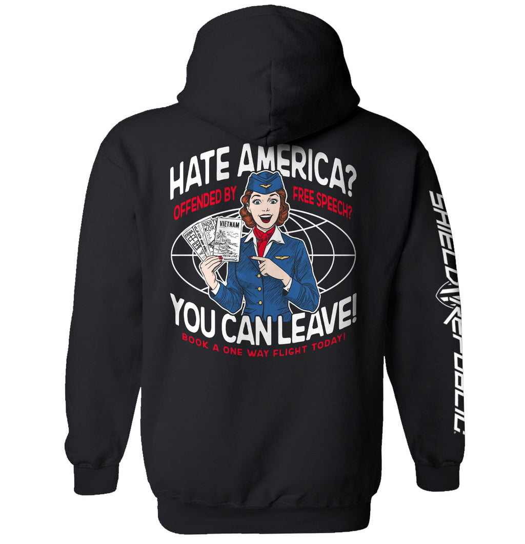 Hate America Offended By Free Speech You can Leave
