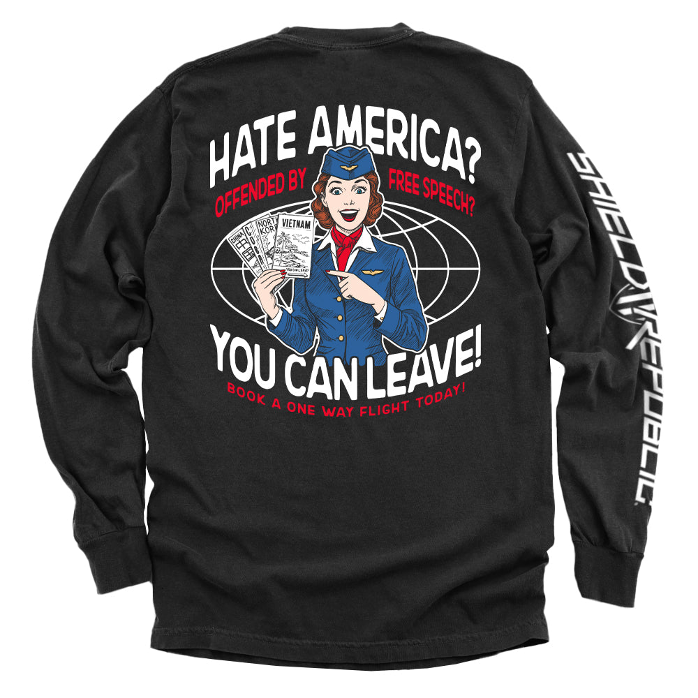 Hate America Offended By Free Speech You can Leave